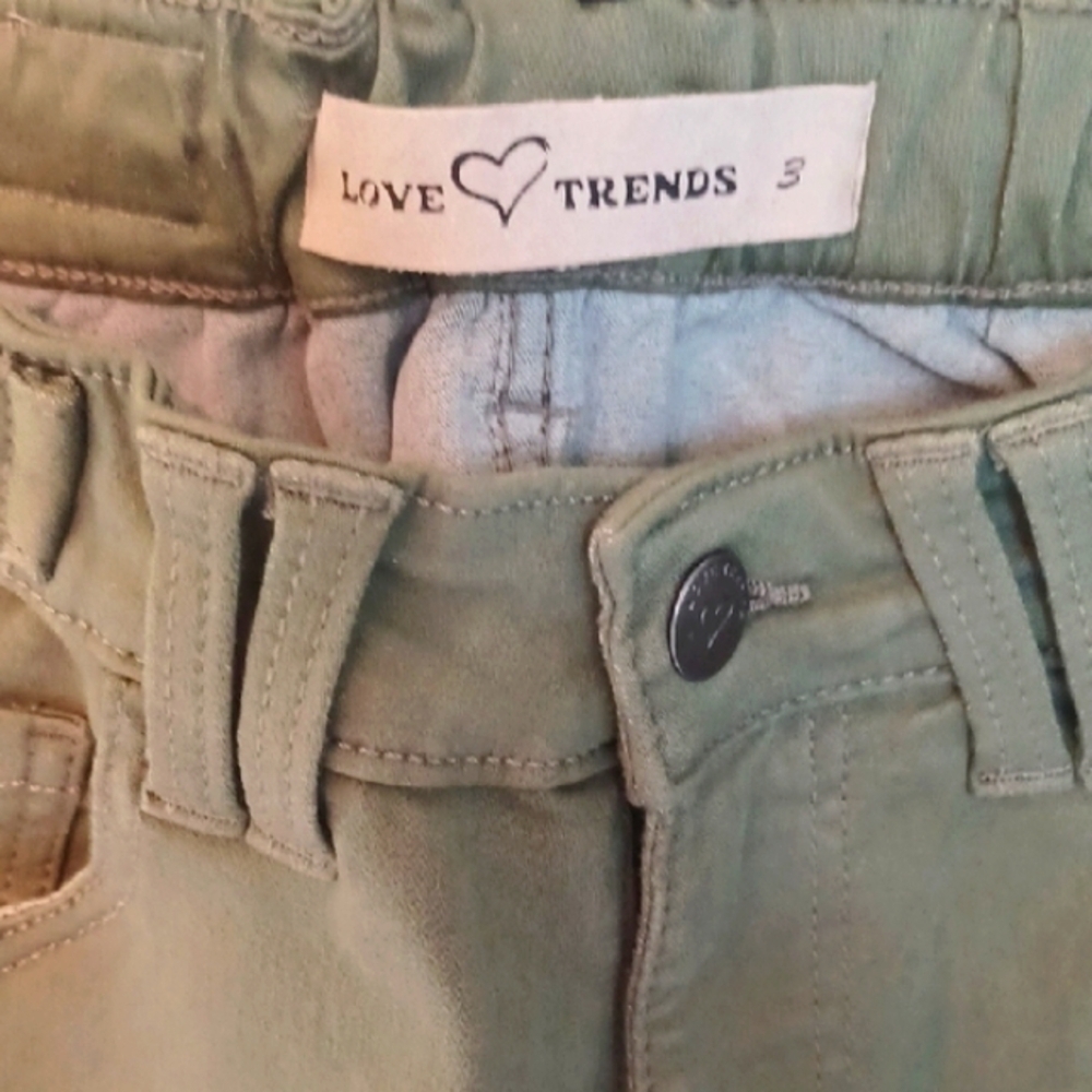 love trends Olive Green Wide-Leg Jeans, 3 - Picture 4 of 9